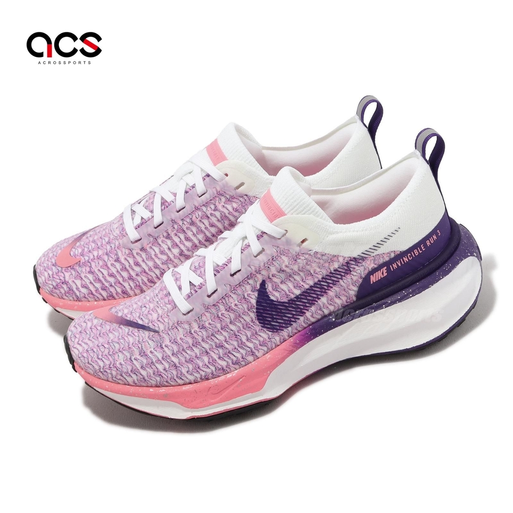 Nike 慢跑鞋 Wmns ZoomX Invincible Run FK 3 女鞋 粉紅 紫 運動鞋 FQ8766-100