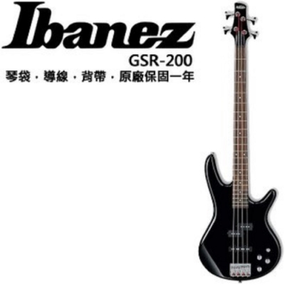 Ibanez GSR-200 電貝斯/主動式Bass/黑色