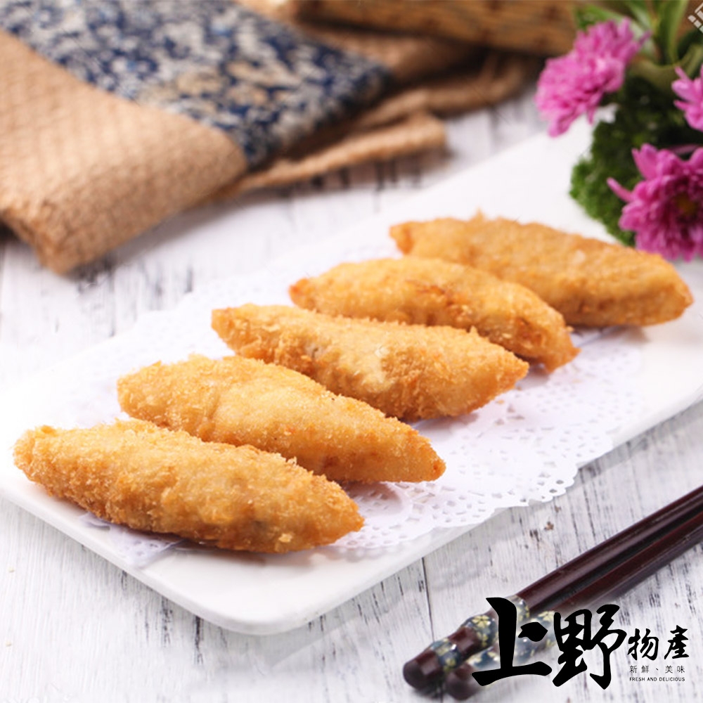 【上野物產】卡滋酥脆炸水鯊魚柳條 x10包(200g±10%/約10條/包)