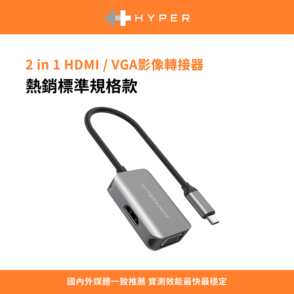 HyperDrive 2-in-1 USB-C Hub 多功能集線器