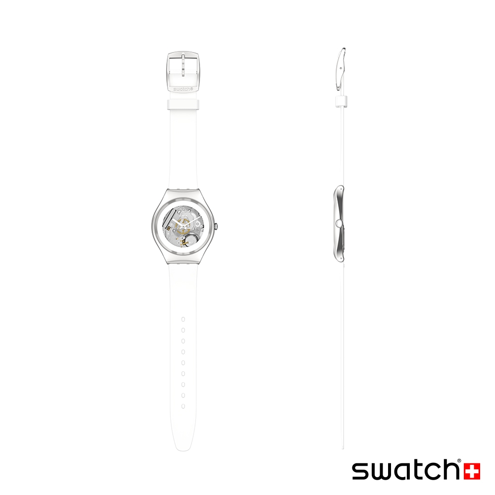 Swatch Skin Irony 超薄金屬系列手錶PURE WHITE IRONY (42mm) 男錶女錶