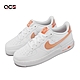 Nike 休閒鞋 Air Force 1 NN KWE 女鞋 大童鞋 白 橘 AF1 皮革 經典 FJ4669-100 product thumbnail 1