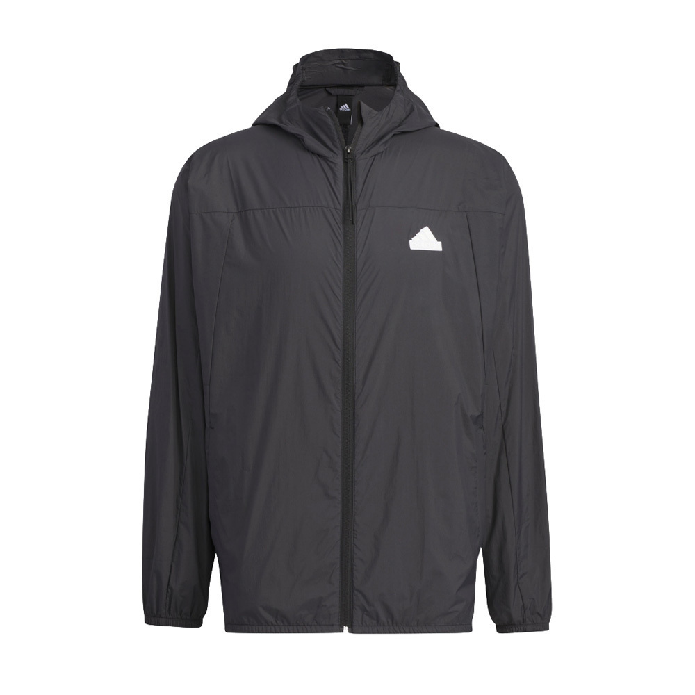 Adidas TH LW WV JKT [IT3940] 男 連帽 外套 運動 訓練 休閒 輕便 透氣 防曬 薄外套 黑