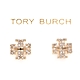 TORY BURCH Crystal 雙T標誌水晶鑽飾蝶型釦耳環(金色) product thumbnail 1