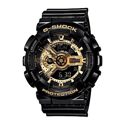 CASIO卡西歐 G-SHOCK 雙顯系列 GA-110GB-1A_51.2mm