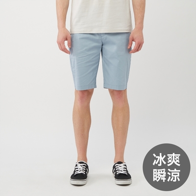 giordano 男裝彈力冰冰短褲 - 73 帆藍