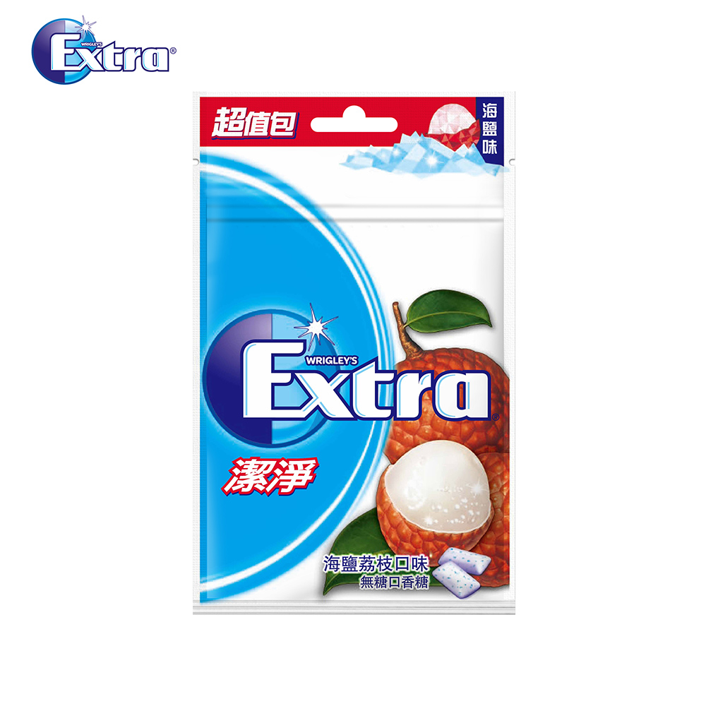 Extra 海鹽荔枝潔淨無糖口香糖(44粒超值包)