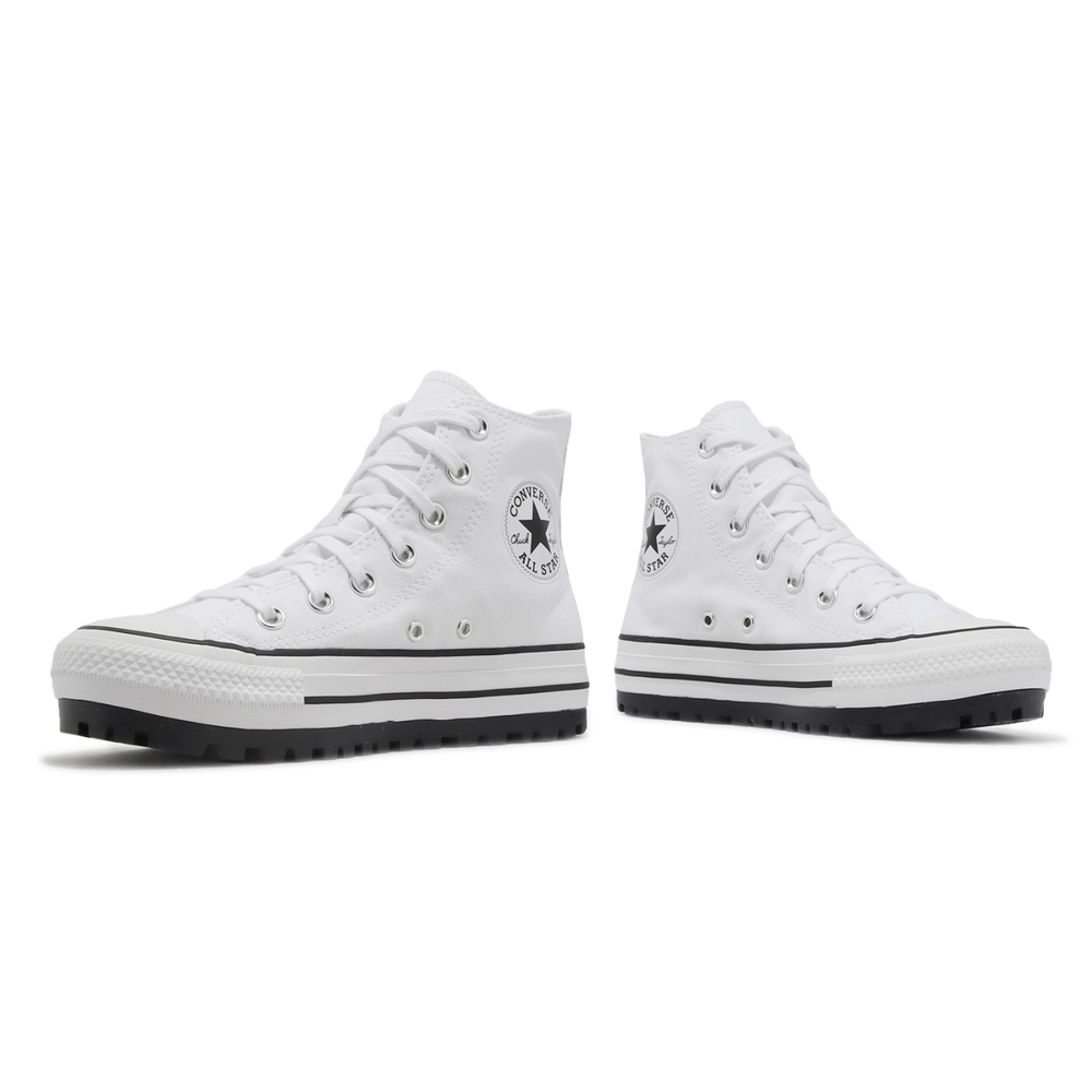 Converse 帆布鞋Chuck Taylor All Star City Trek HI 白厚底男女鞋增高