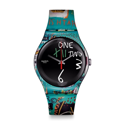 Swatch 藝術家聯名錶系列手錶 ISHTAR BY JEAN-MICHEL BASQUIAT(41mm) 男錶 女錶