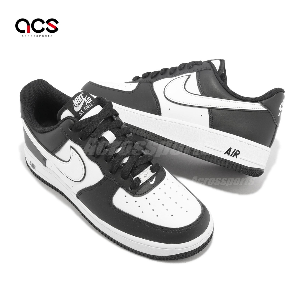 Nike 休閒鞋Air Force 1 07 男鞋女鞋黑白勾熊貓經典款AF1 鐵牌DV0788