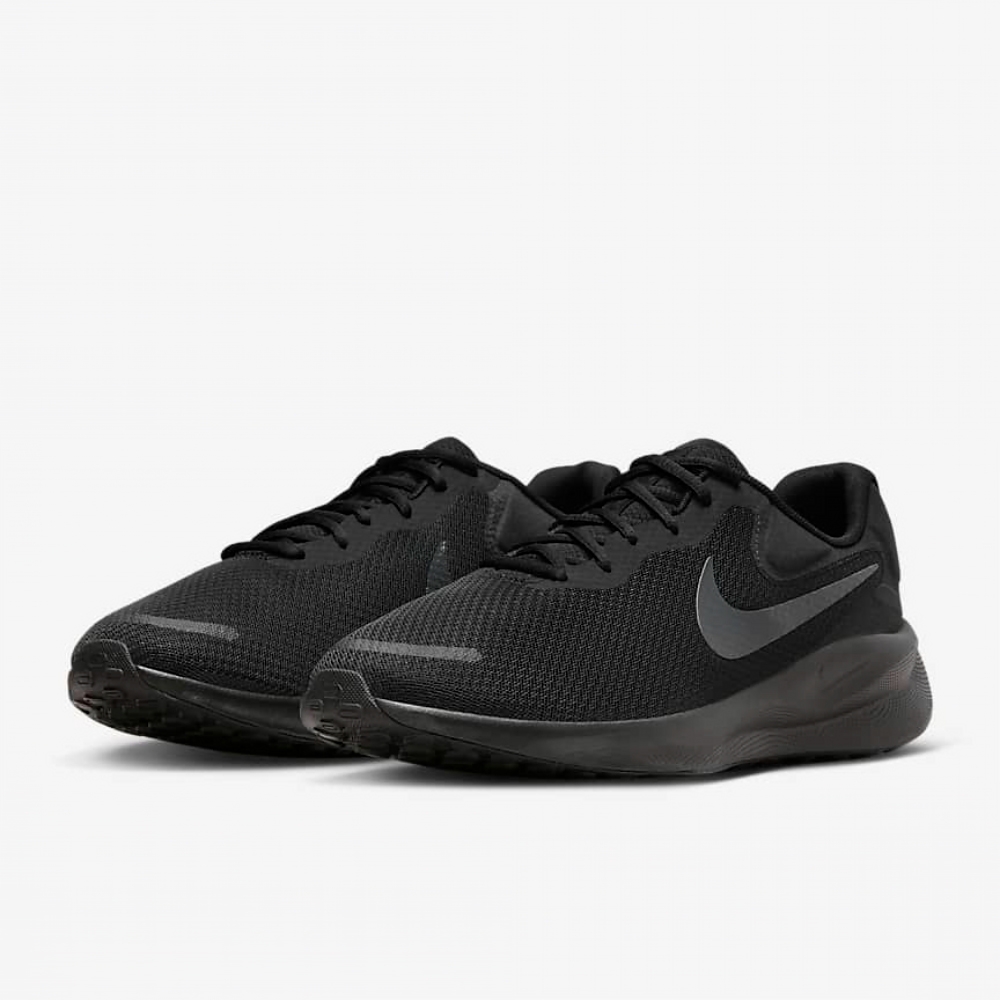 NIKE 慢跑鞋 男鞋 女鞋 運動鞋 緩震 REVOLUTION 7 WIDE 黑 FB8501-001 (3R3482)