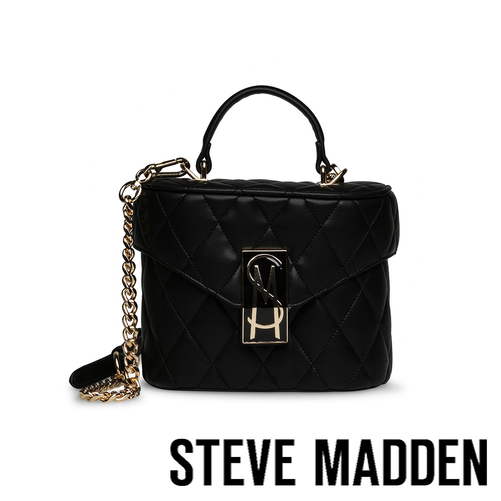 STEVE MADDEN-BSOMBER 菱格紋信封方筒包-黑色