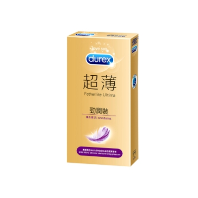 Durex杜蕾斯 超薄勁潤裝保險套 5入