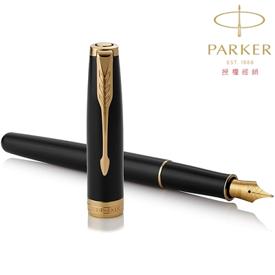 PARKER 派克 卓爾系列 霧黑金夾 F尖 鋼筆