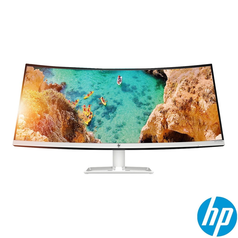 HP 34f  34型IPS 2K高解析曲面廣視角電腦螢幕 21:9黃金比例 支援FreeSync HDMI34~40型螢幕