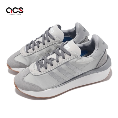 adidas 休閒鞋 Country XLG 男鞋 女鞋 銀 灰 緩衝 麂皮 尼龍 厚底 情侶鞋 愛迪達 ID0365