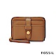 FOSSIL FIONA 真皮系列拉鍊零錢短夾-焦糖色 SL7702216 product thumbnail 1