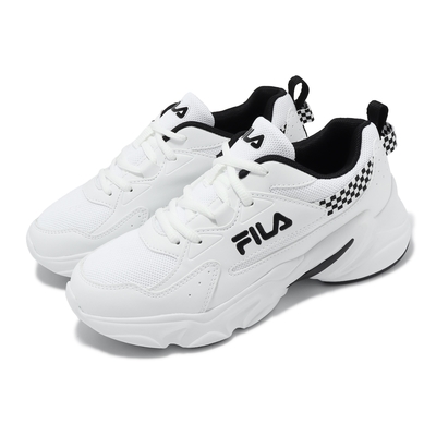 Fila 休閒鞋 Hidden Tape 8 女鞋 白 黑 透氣 厚底 復古 老爹鞋 斐樂 5J329Y110