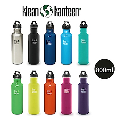 美國Klean Kanteen 窄口不鏽鋼水瓶-800ml