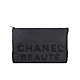 CHANEL 香奈兒 S.23BD黑色化妝包 product thumbnail 1