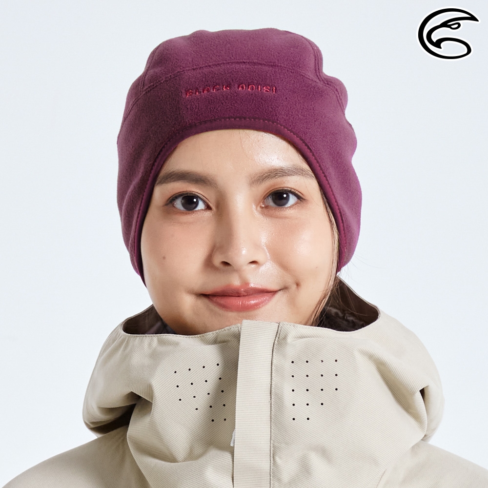 【ADISI】雙層超細纖維抗風護耳保暖帽 AH23077 / 杜鵑紫 (丁香紫)