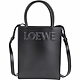 LOEWE Standard A5 浮雕字母小牛皮手提/肩背托特包(黑色) product thumbnail 1