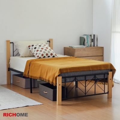 【RICHOME】亞羅3.5呎單人床W110×D194.5×H90 cm