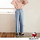OB嚴選-KITTY印花排釦設計直筒寬褲 product thumbnail 1