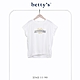 betty’s專櫃款　刺繡字母百搭落肩T-shirt(共三色) product thumbnail 8