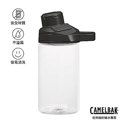 【美國 CamelBak】400ml Chute Mag戶外運動水瓶 晶透白