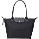 LONGCHAMP Le pliage Neo 小型 新款長提把厚磅尼龍水餃包(黑色) product thumbnail 1