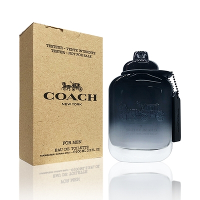 Coach 時尚經典男性淡香水 100ML TESTER 環保包裝