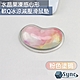 UniSync 水晶果凍感心形軟Q冰涼減壓手腕托/滑鼠墊 粉色塗鴉 product thumbnail 1