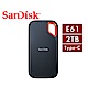 SanDisk E61 Extreme Portable SSD 2TB 行動固態硬碟 Type-C product thumbnail 1