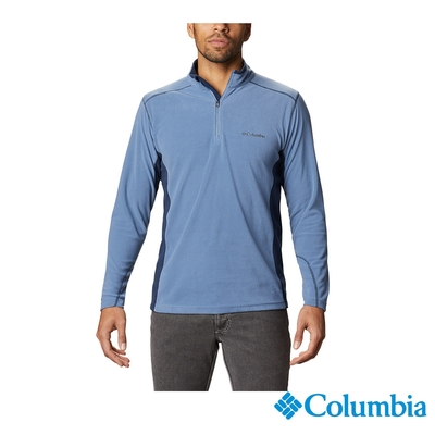 Columbia 哥倫比亞 男款 - Omni-Shade防曬50刷毛半開襟上衣-墨藍 UEE65030IB