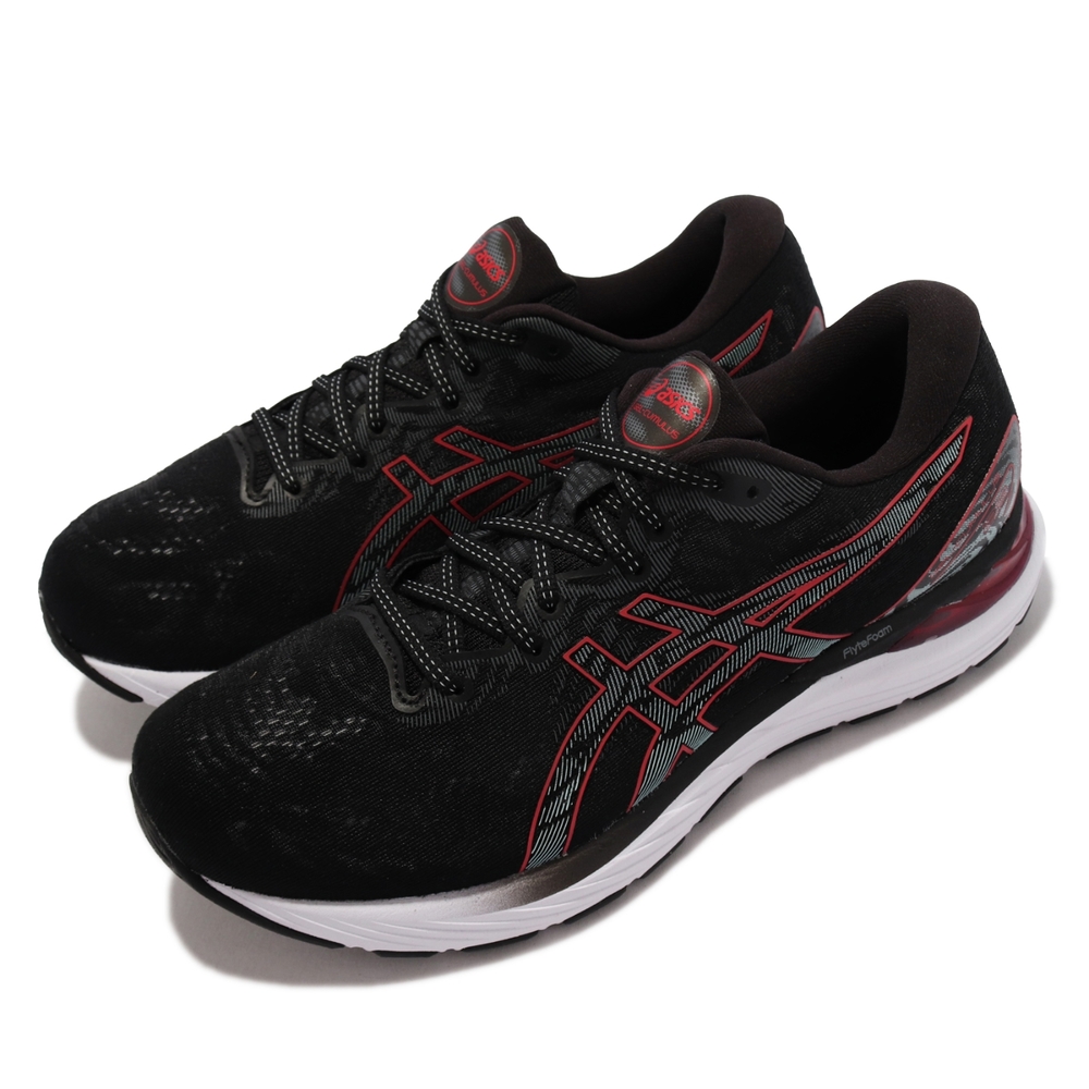 Asics 慢跑鞋 GEL Cumulus 23 緩衝 男鞋 亞瑟士 支撐 穩定 路跑 亞瑟膠 黑 紅 1011B012017