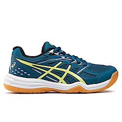 Asics Upcourt 4 GS [1074A027-404] 大童 排球鞋 運動 訓練 初學適用 亞瑟士 藍綠 黃