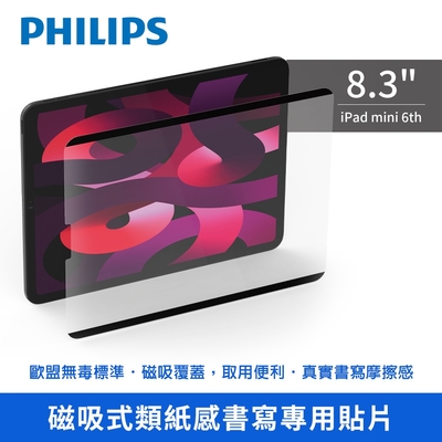 【Philips飛利浦】iPad mini 6th 8.3吋 磁吸式類紙感書寫專用貼片DLK9101