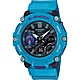 CASIO 卡西歐 G-SHOCK 一起冒險去 碳核心防護構造雙顯計時手錶 送禮首選-藍綠 GA-2200-2A product thumbnail 1