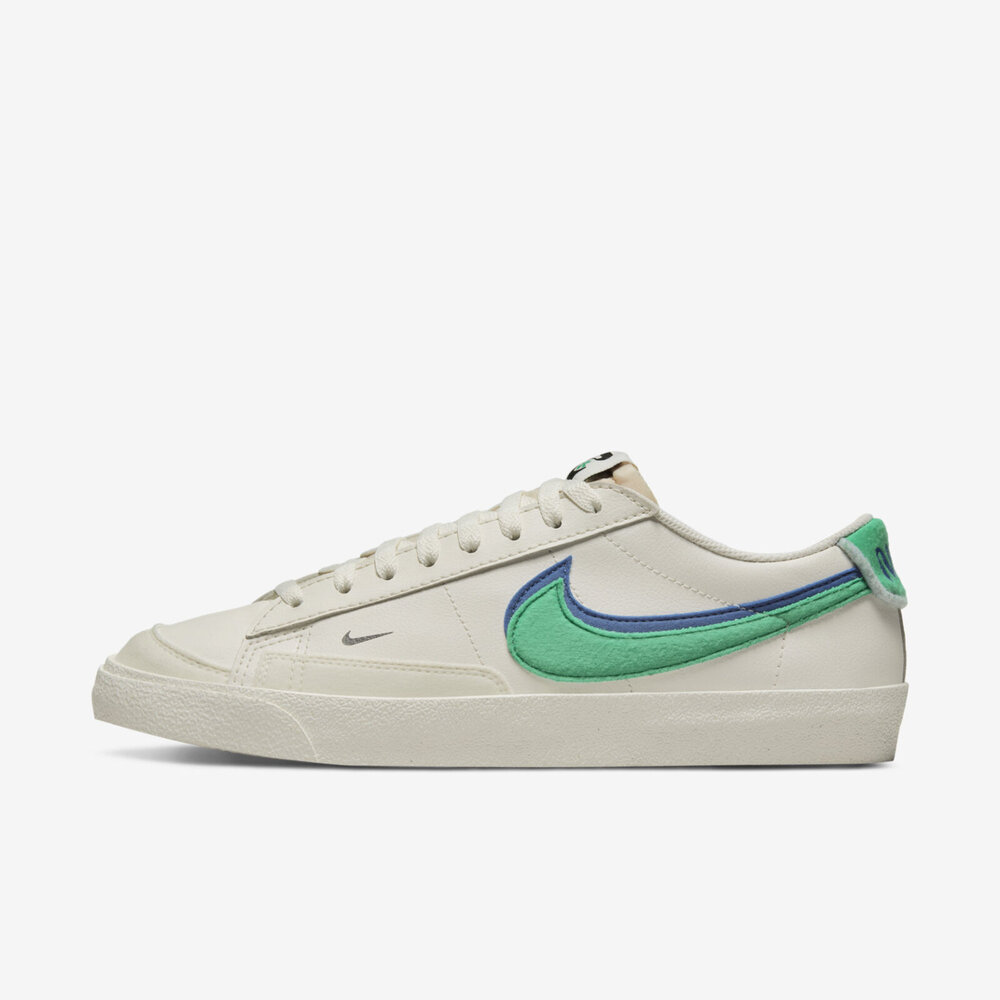 Nike Blazer Low 77 SE [DO9777-001] 男 休閒鞋 經典 雙勾 解構 低筒 奶油白 綠