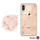 Corner4 iPhone XS / iPhone X 奧地利彩鑽雙料手機殼-知更鳥 product thumbnail 1