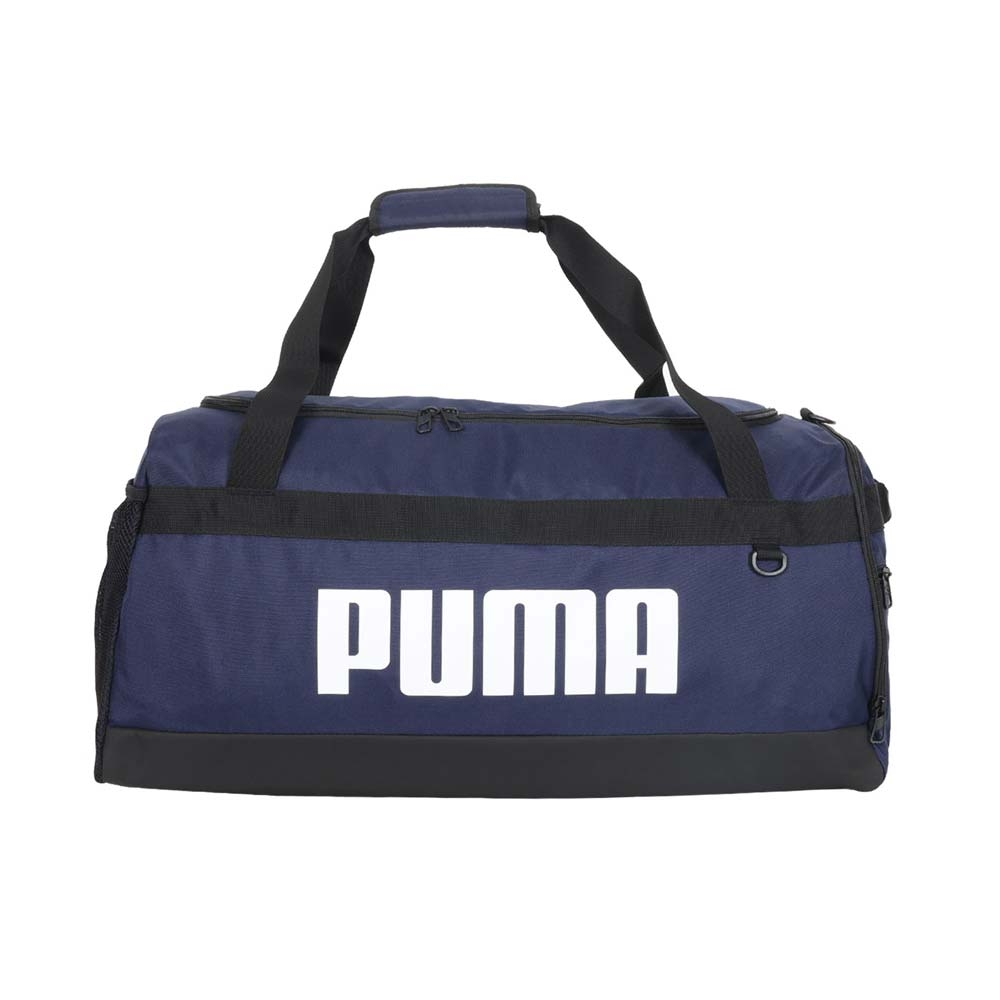 PUMA CHALLENGER運動中袋-側背包 裝備袋 手提包 肩背包 07953102 丈青白黑