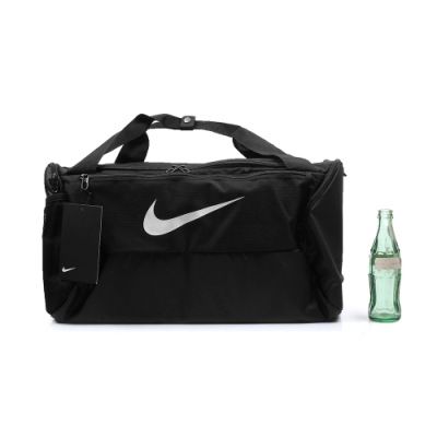 Nike 行李袋Training Duffel Bag 防撕裂尼龍材質防潑水鞋袋夾層黑銀DD4579-010, 運動/登山包