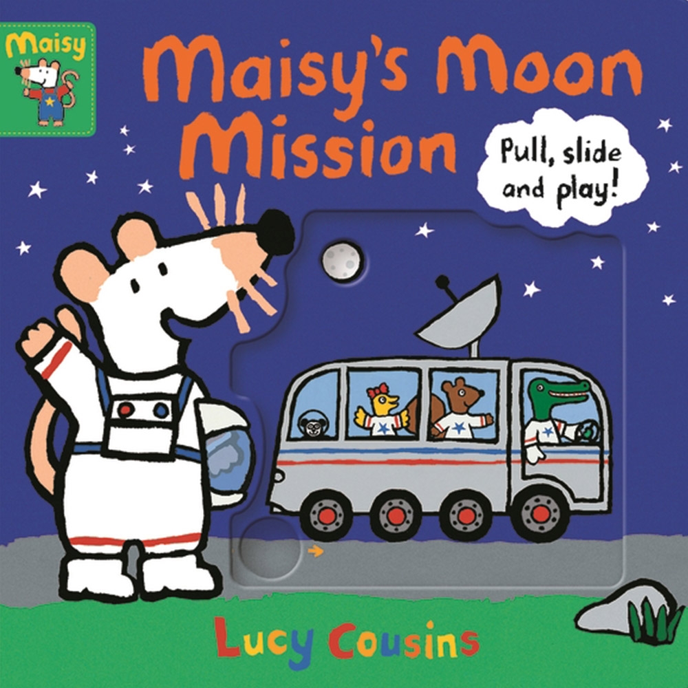 Maisy's Moon Mission : Pull, Slide And Play! 小鼠波波登陸月球推拉書 | 拾書所