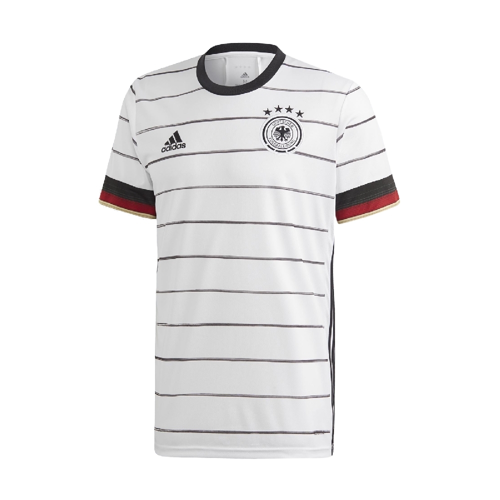 adidas T恤 Germany Home Jersey 男款 愛迪達 德國 足球 國家隊 運動休閒 白 黑 EH6105