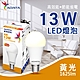 【威剛】13W LED燈泡 球泡燈 E27 省電燈泡 白光 黃光 自然光 product thumbnail 3