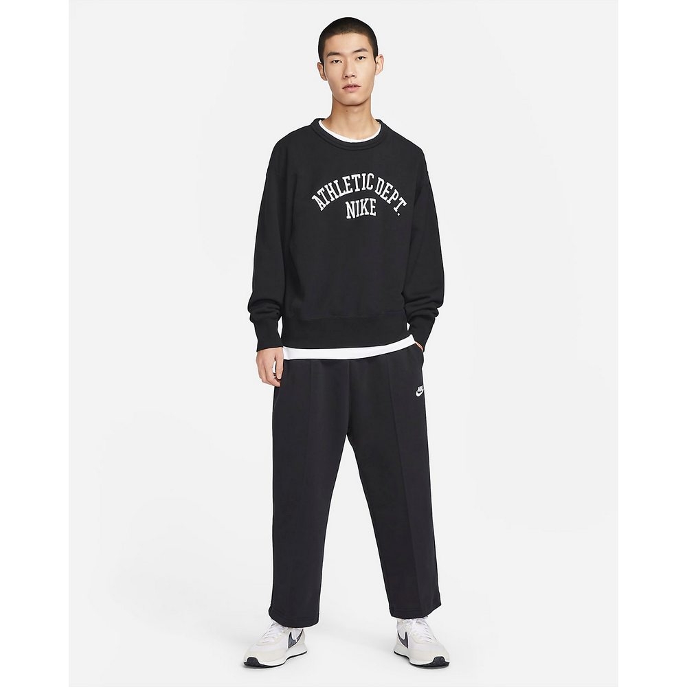 Nike AS M NSW NIKE TREND FLC CREW 男長袖上衣-黑-DX0026010 | NIKE