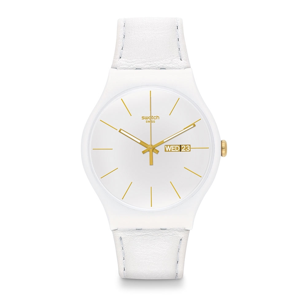 Swatch Rebel Aagin 系列手錶 WHITE CHARACTER 個性白