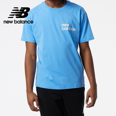 [New Balance]短袖上衣_男性_藍色_MT23513SK