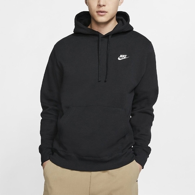 NIKE AS M NSW CLUB HOODIE PO BB 男休閒運動-黑-BV2655010